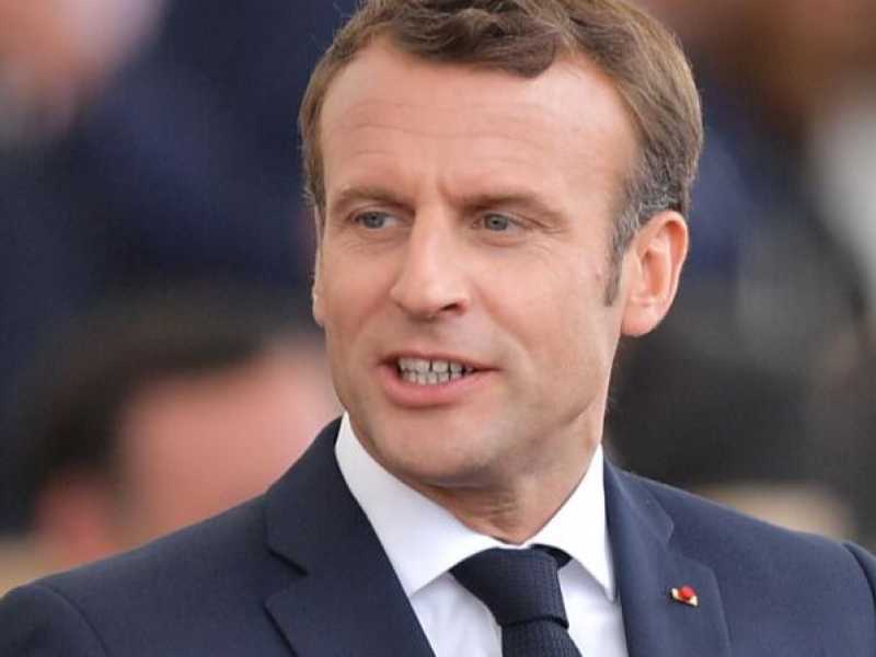 Emmanuel Macron (foto LaPresse)