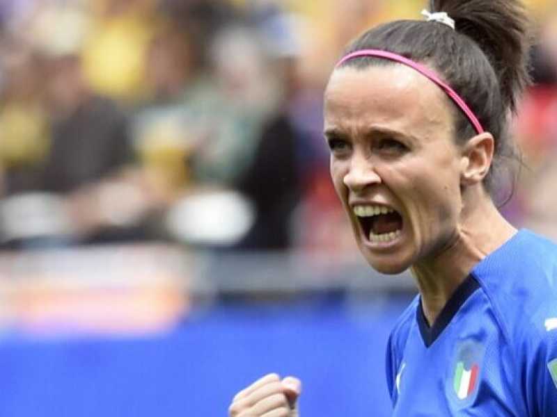 L'attaccante azzurra Barbara Boninsea (foto LaPresse)