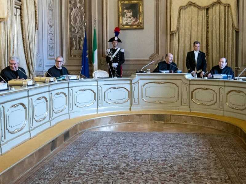 La Corte costituzionale (Foto LaPresse)