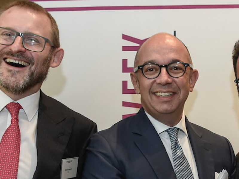 Aldo Scaringella (Iberian legal group), Carlo Gagliardi (Deloitte legal) e Nicola di Molfetta (Legal community) (Foto Imagoeconomica) 
