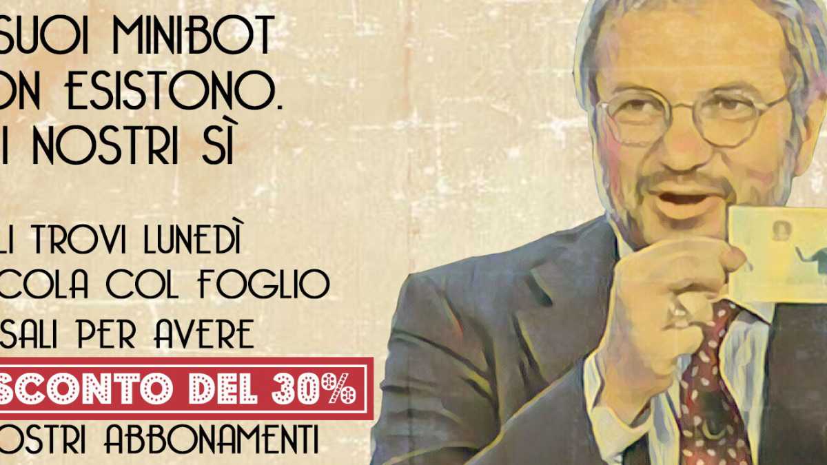 Immagine di Usa i minibot del Foglio e ottieni il 30 per cento di sconto