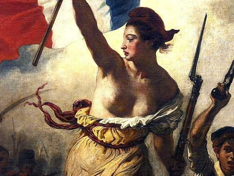 La libert&agrave; che guida il popolo di Eug&egrave;ne Delacroix