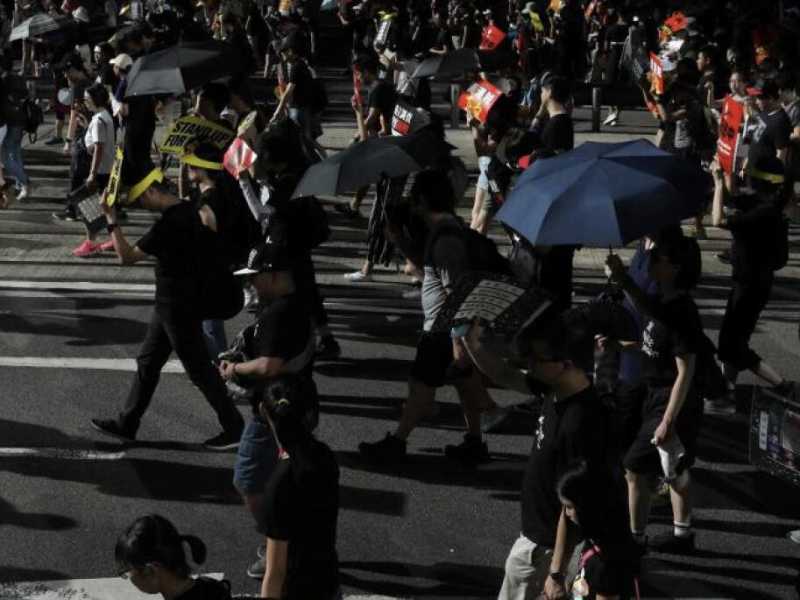 Continuano le proteste a Hong Kong (foto LaPresse)