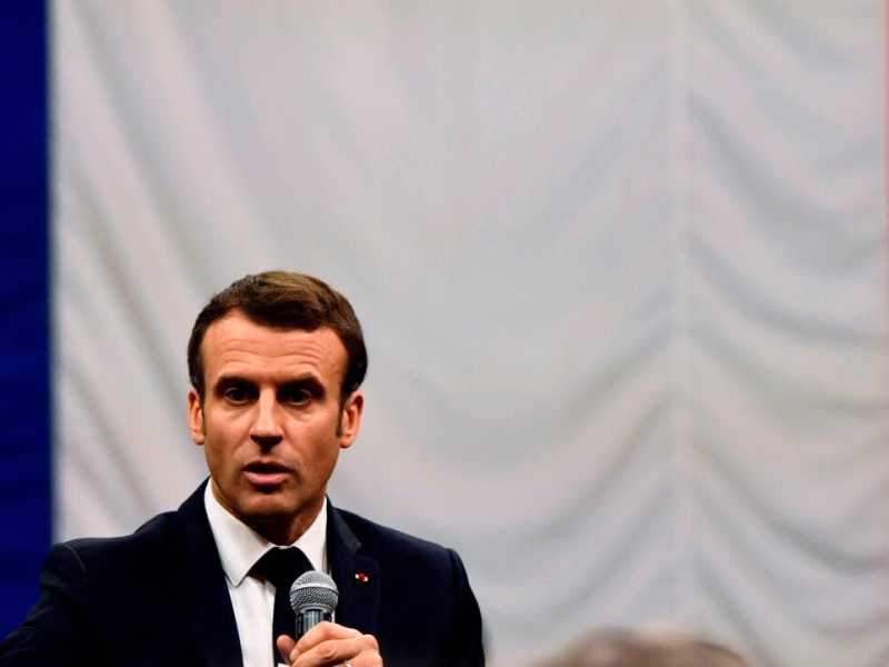 Emmanuel Macron (foto LaPresse)