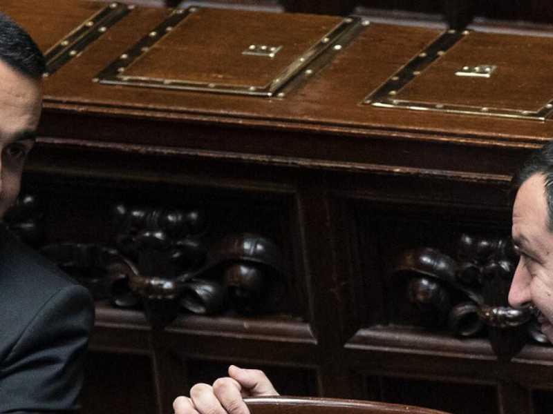 Luigi Di Maio e Matteo Salvini (foto LaPresse)