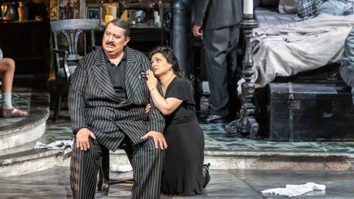 Immagine di Woody Allen alla Scala con il suo Gianni Schicchi