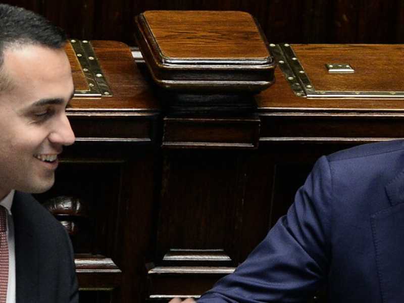 Luigi Di Maio e Matteo Salvini (foto LaPresse)
