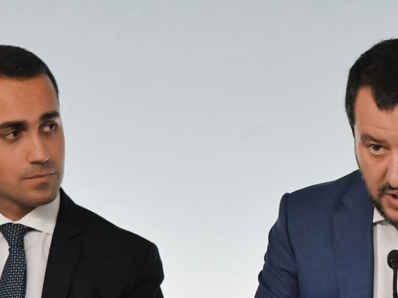 Luigi Di Maio e Matteo Salvini (foto LaPresse)