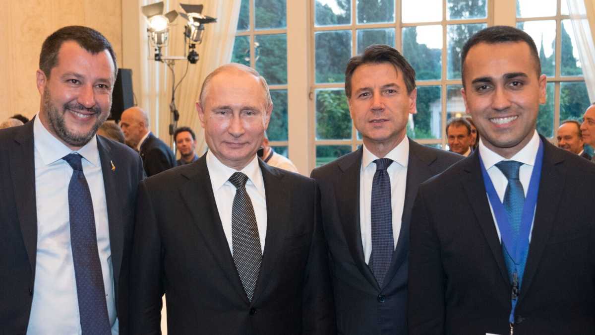 Immagine di Putin a Roma. “Lega e Russia Unita hanno legami molto stretti”