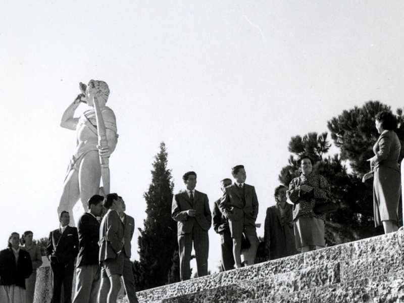 Visitatori al Foro italico, Roma (LaPresse)