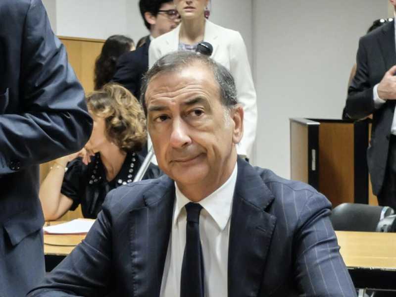 Giuseppe Sala in Tribunale (foto LaPresse)