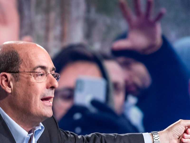 Nicola Zingaretti ospite a "Mezz'Ora in Pi&ugrave;" (LaPresse)