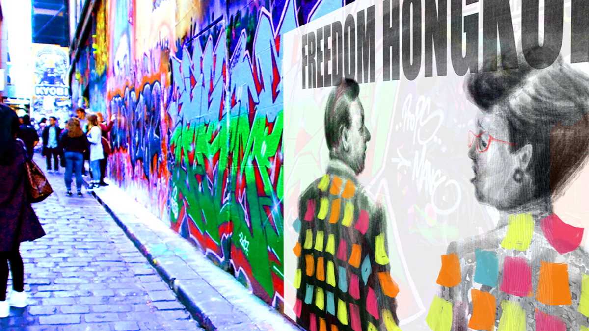Immagine di I muri di Hong Kong sono la nostra speranza contro Pechino, dice Badiucao