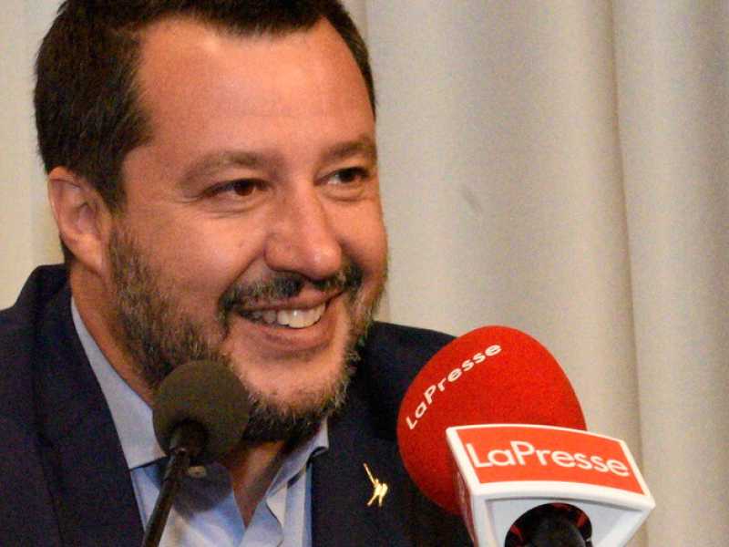 Il vicepremier Matteo Salvini al summit di Helsinki (foto LaPresse)