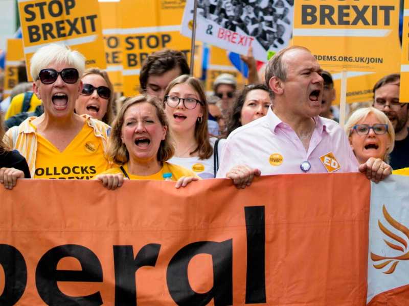 La nuova leader dei Lib-dem inglesi, Jo Swinson (Foto LaPresse)