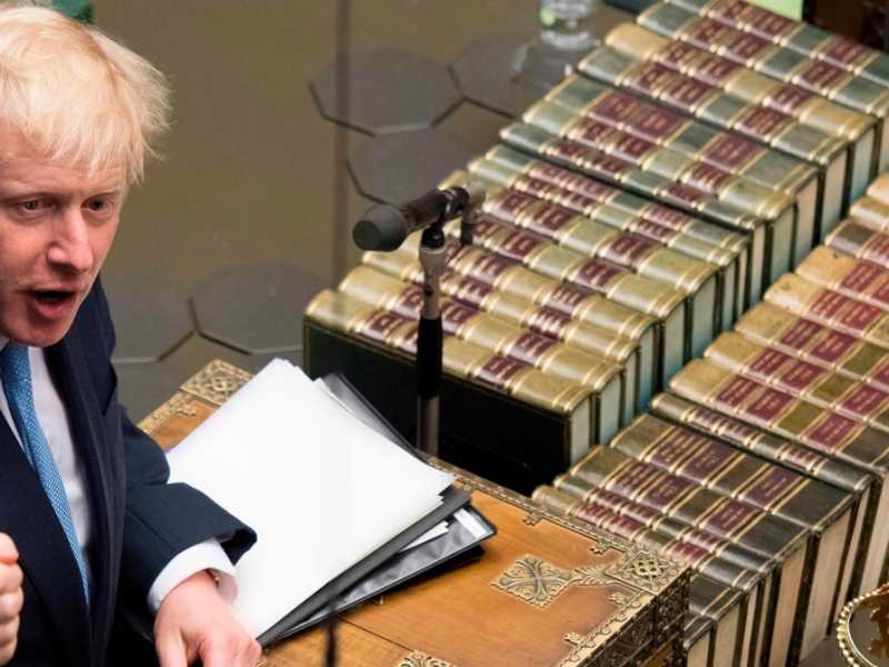 Boris Johnson alla sua prima apparizione in Parlamento da premier