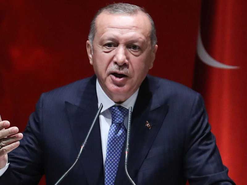 Turchia, discorso di Erdogan ad Ankara (Foto LaPresse)