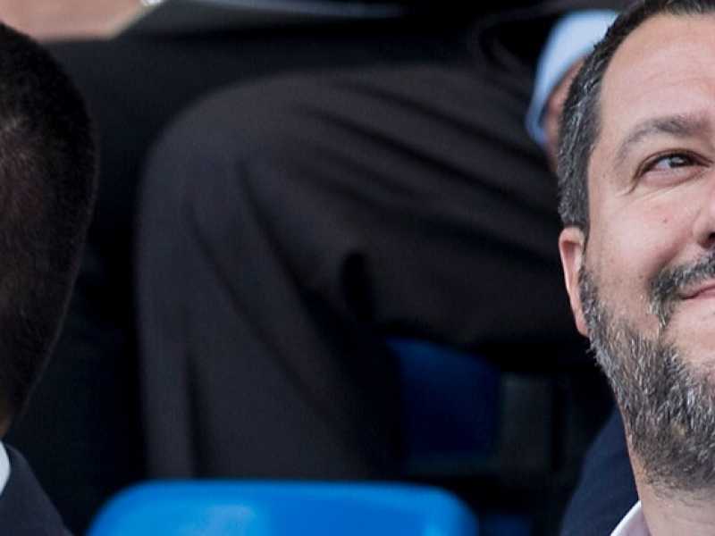 Luigi Di Maio e Matteo Salvini (foto LaPresse)