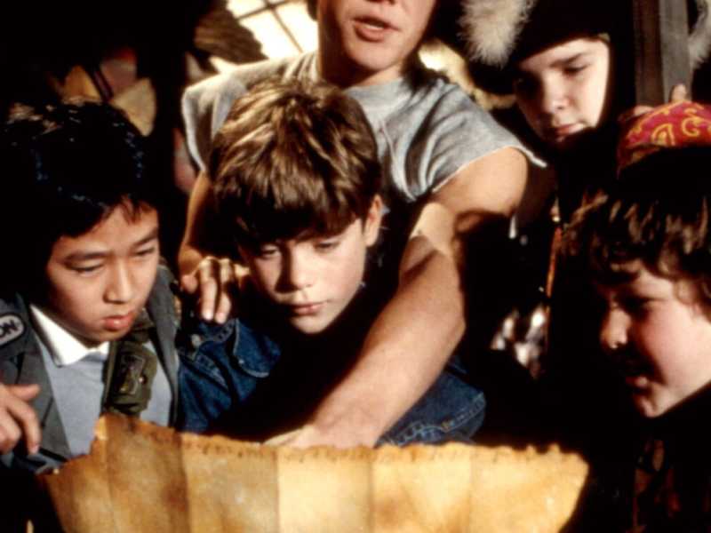 Una scena dei Goonies, un film d'avventura del 1985 di Richard Donner