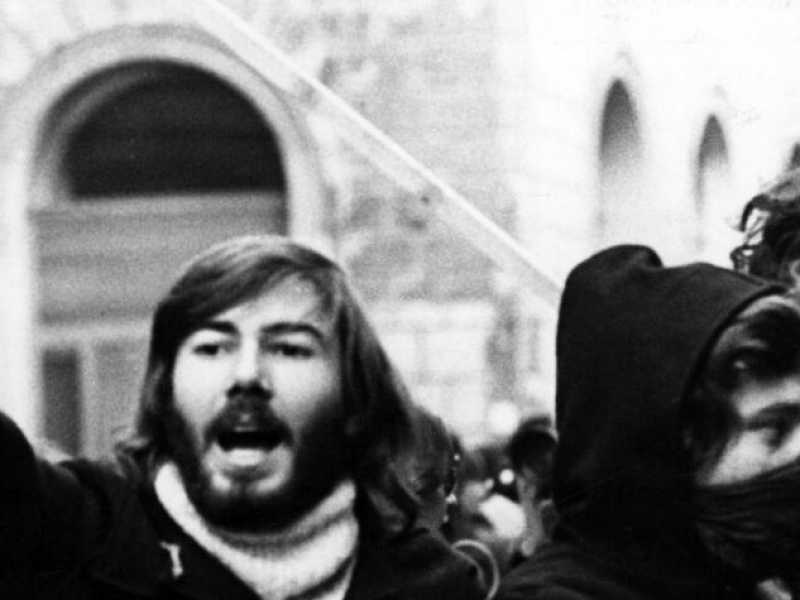 Una manifestazione studentesca a Roma nel novembre del 1971