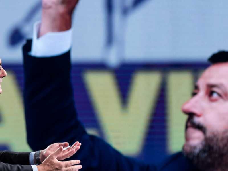 Nicola Zingaretti e Matteo Salvini (foto LaPresse)