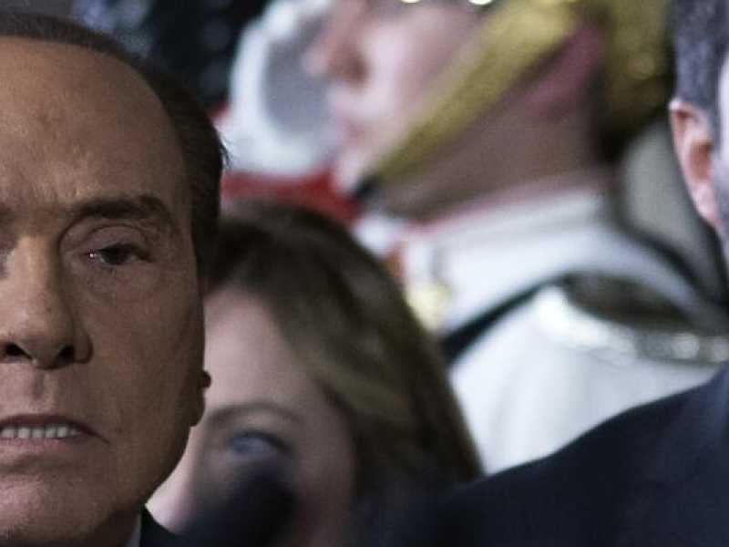 Silvio Berlusconi e Matteo Salvini (foto LaPresse)