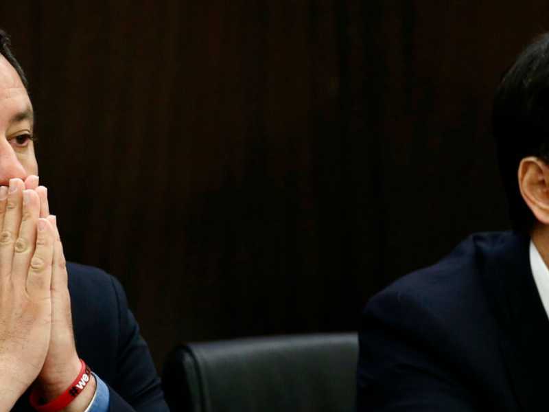 Matteo Salvini e Giuseppe Conte (foto LaPresse)