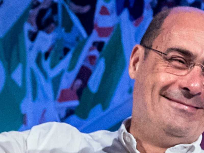 Nicola Zingaretti all'assemblea nazionale del Partito Democratico (foto LaPresse)