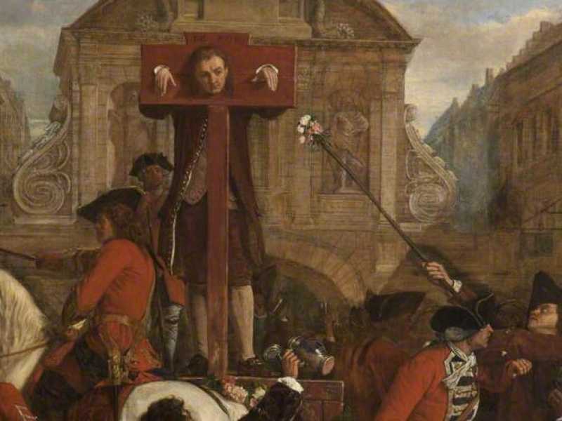 Daniel Defoe alla gogna, Eyre Crowe (1824–1910) Salford Museum & Art Gallery