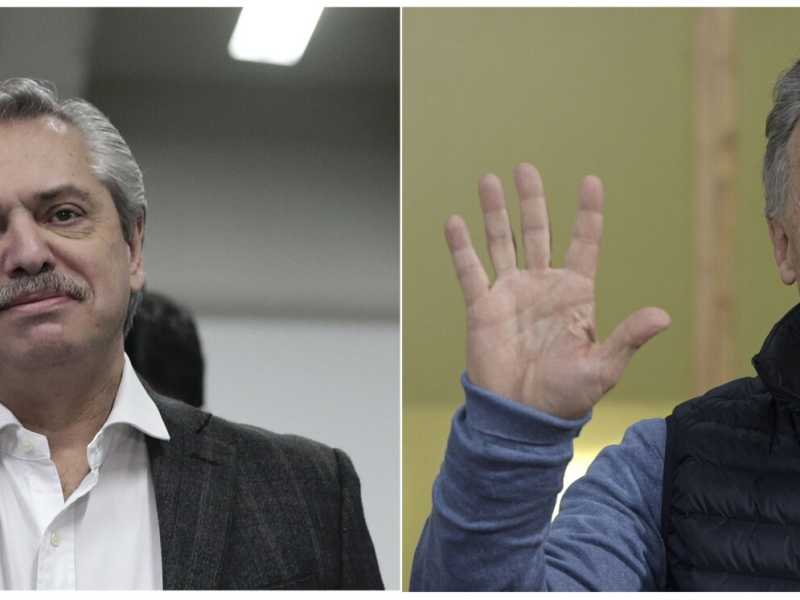 Alberto Fernandez e Mauricio Macr&igrave; (foto LaPresse)