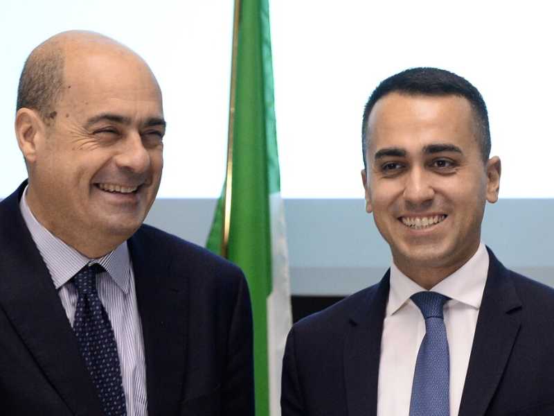 Nicola Zingaretti e Luigi Di Maio (LaPresse)