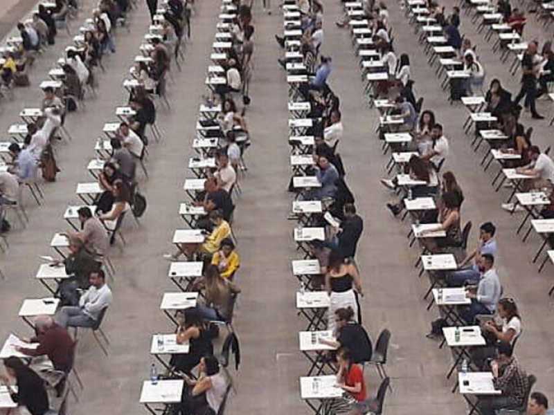 Il concorso per navigator alla Fiera di Roma (foto LaPresse)