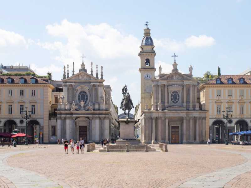 Piazza San Carlo a Torino (foto LaPresse)