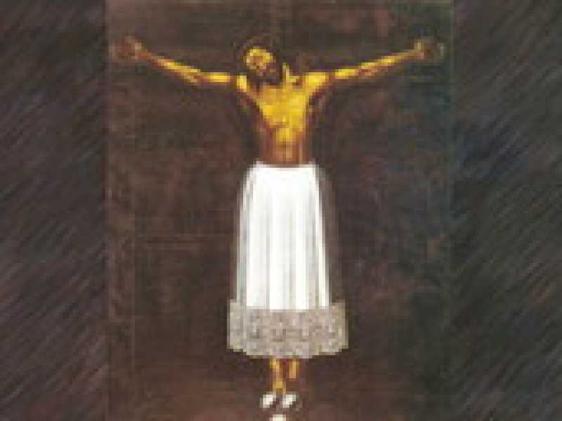 Il Cristo della chiesa di San Giovanni Evangelista, a Scicli, firmato e datato: &ldquo;Don Juan de Parlaz(er)in fec&igrave;t anno 1696&rdquo;