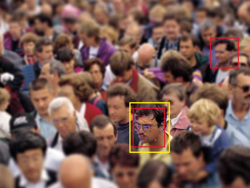 Sistema di riconoscimento facciale (Foto LaPresse)