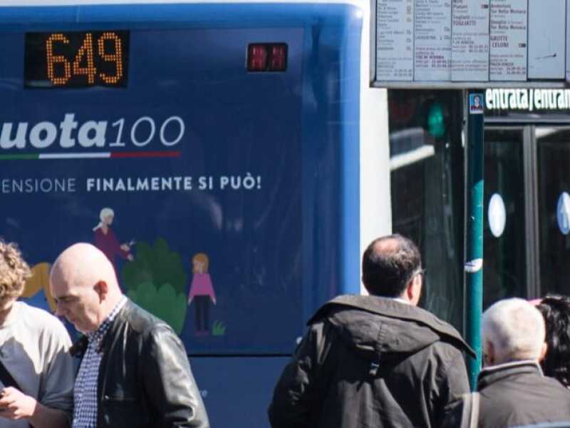 Propaganda su Quota 100 ai tempi del governo del cambiamento (LaPresse)