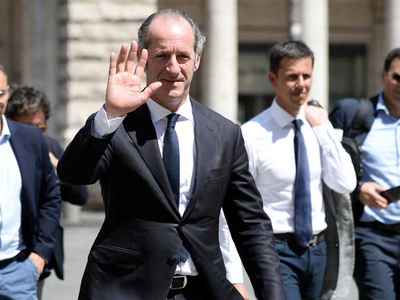 Il governatore del Veneto Luca Zaia (Foto LaPresse)
