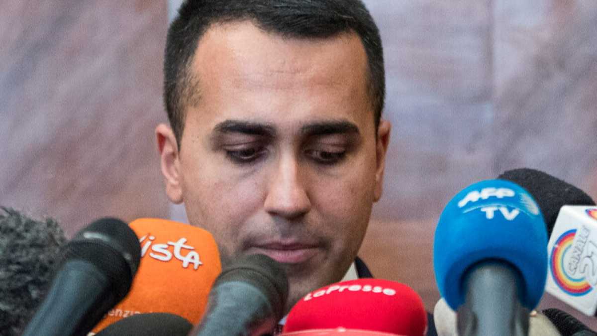 Immagine di Luigi Di Maio sul viale del tramonto