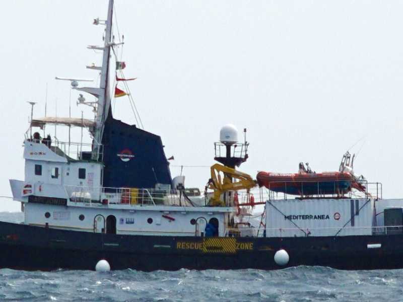La nave Mare Jonio (foto LaPresse)
