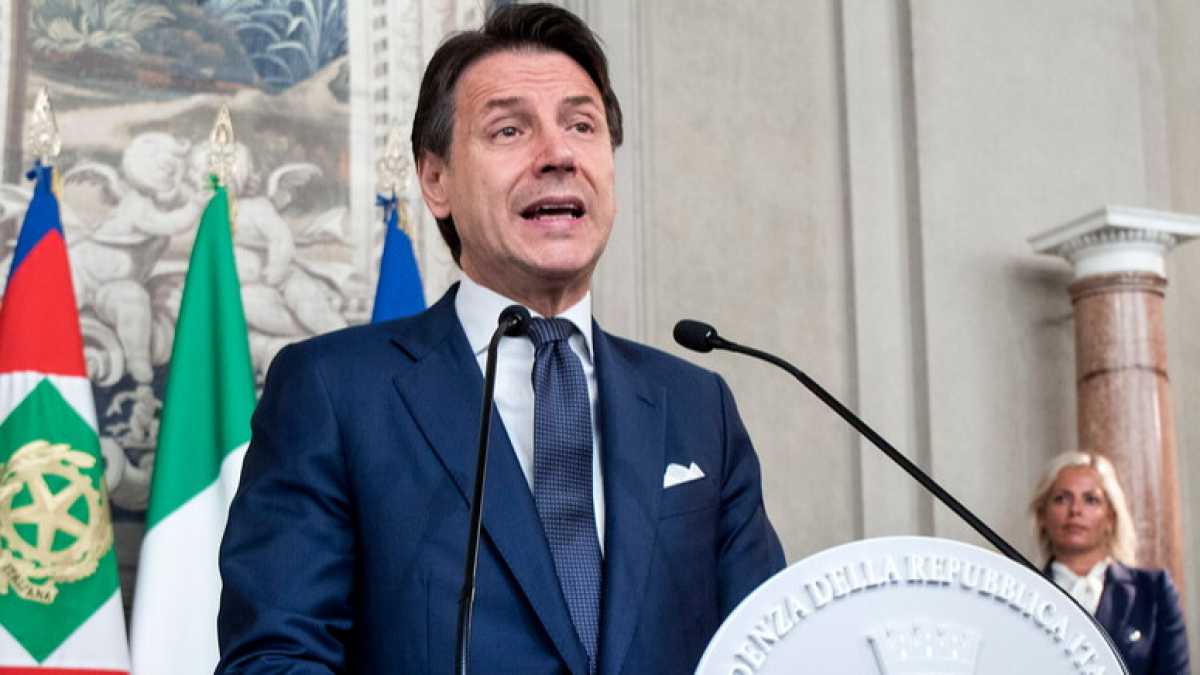 Immagine di Il discorso di Giuseppe Conte al Quirinale