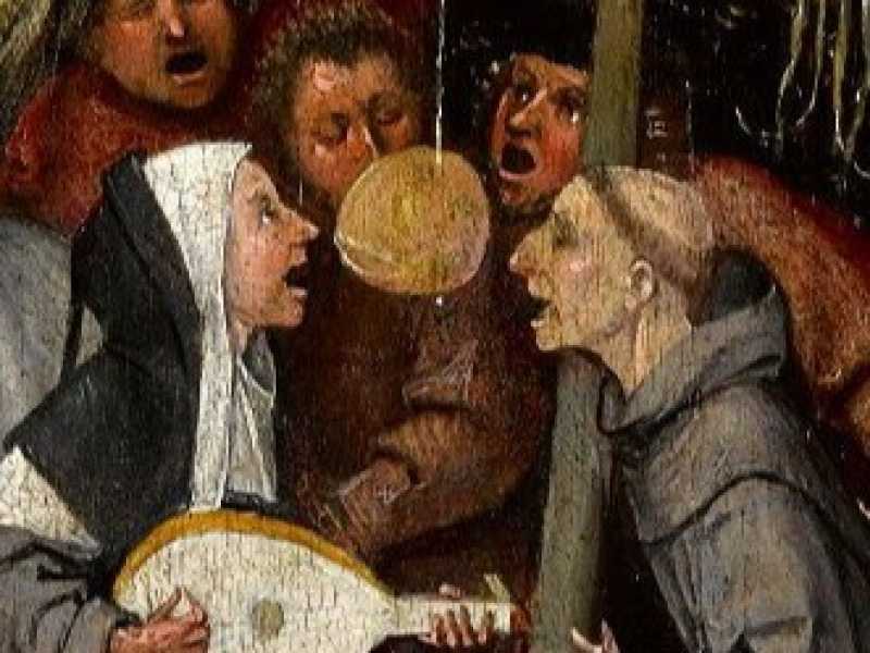 Particolare de &ldquo;La nave dei folli&rdquo; (1494 circa) di Hieronymus Bosch