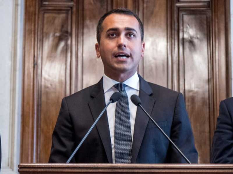 Da sinistra Francesco Silvestri, Luigi Di Maio e Stefano Patuanelli (foto LaPresse)