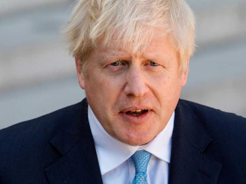 Il premier inglese Boris Johnson (foto LaPresse)