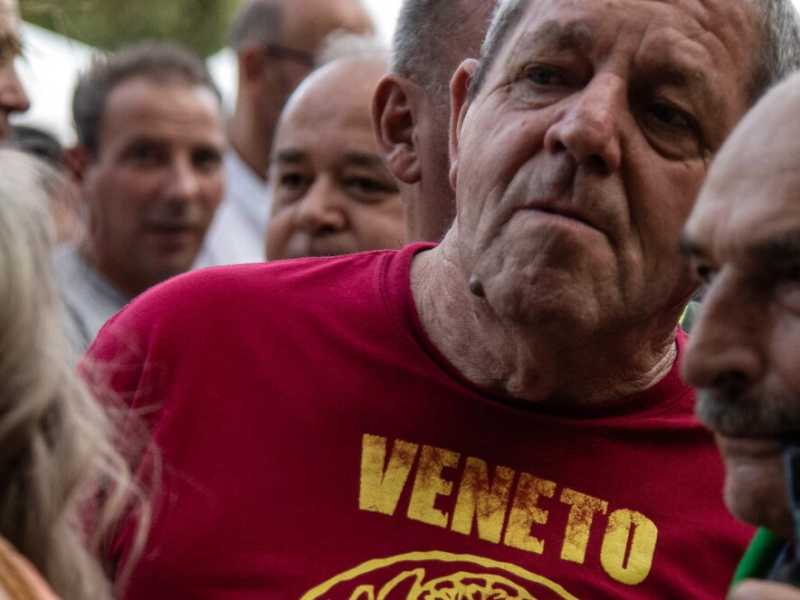 Militanti della Lega (foto LaPresse)