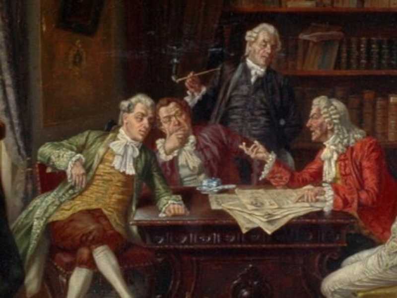 Albert Julius Franke [1860-1924] Debate in the Library