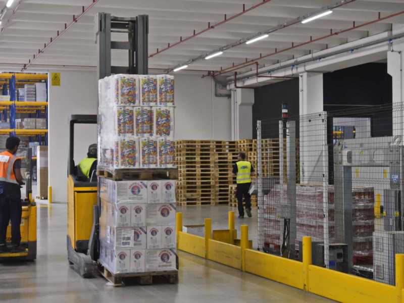 Bergamo, inaugurazione del nuovo centro logistico di Italtrans a Calcio (foto LaPresse)
