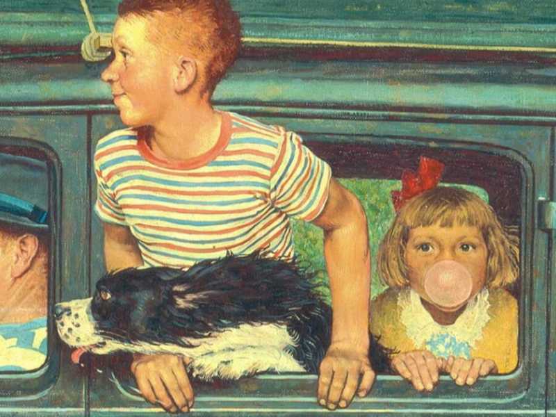 &ldquo;Going and Coming&rdquo; di Norman Rockwell