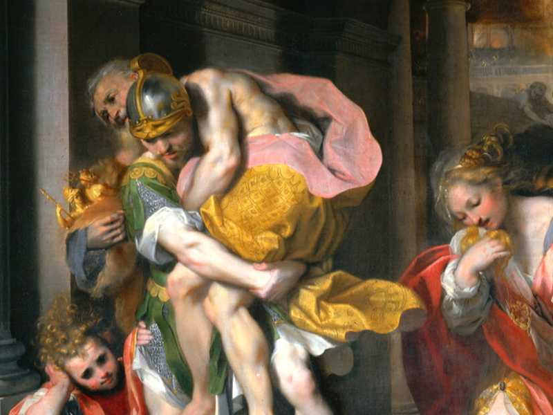 Federico Baroccio, Fuga di Enea da Troia e San Girolamo, 1598