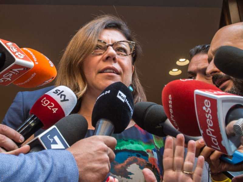 Paola De Micheli, 46 anni, ministro delle Infrastrutture e dei Trasporti nell’attuale governo Conte (foto LaPresse)