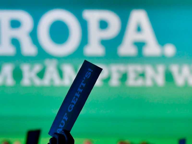 Una convention del partito dei verdi tedesco, novembre 2018 (foto LaPresse)